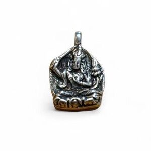 Silver and Gold, Ganache Pendant